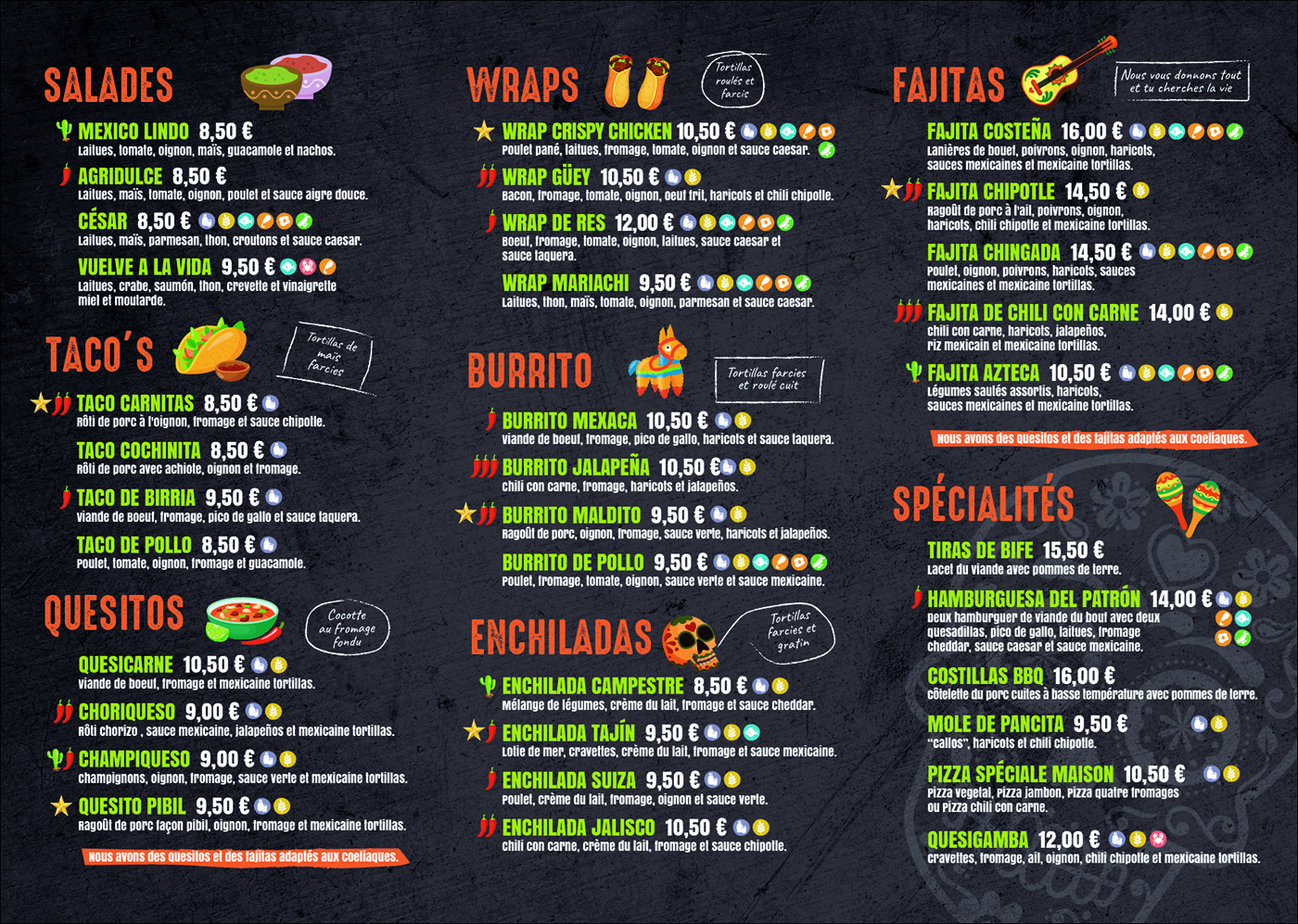 cuisine mexicaine costa brava, restaurant mexicain Chupacabras à sant antoni